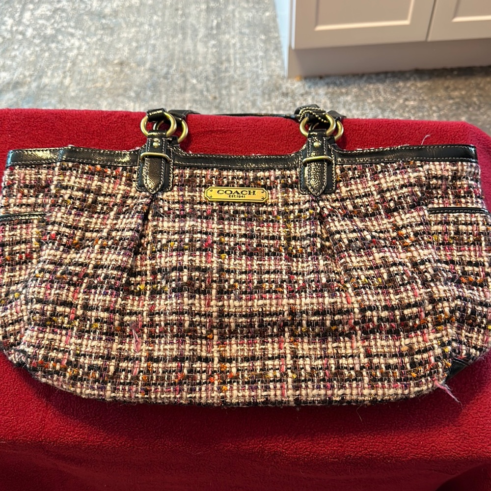 Coach purse multi color
